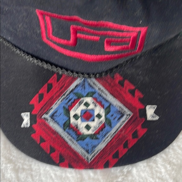 UFA Black and Red Patterned Hat - Picture 3 of 5